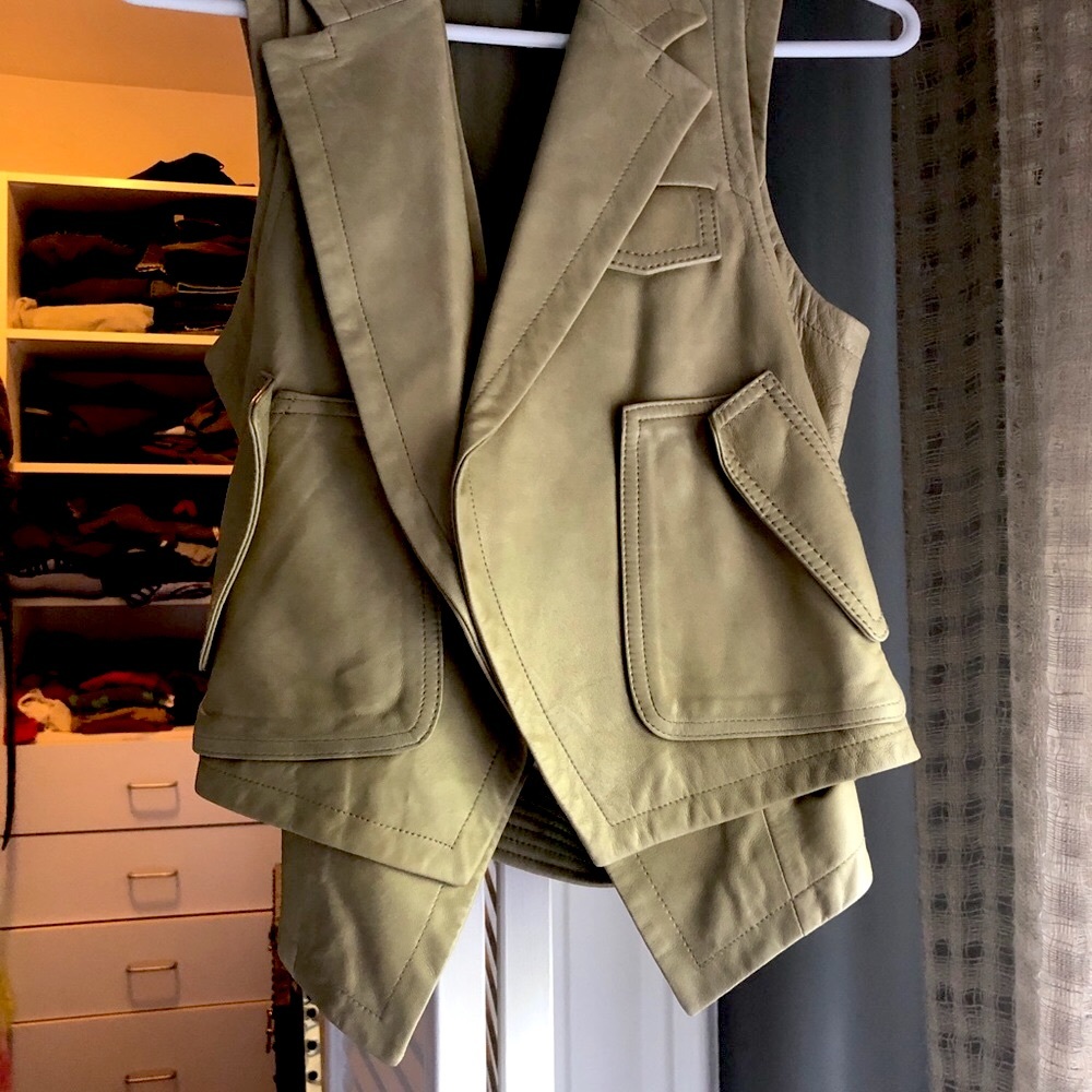 Alexander Wang lambskin vest